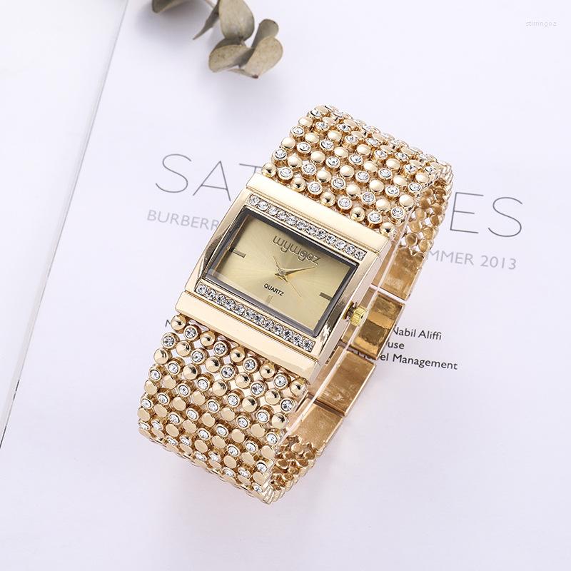 

Wristwatches Women Watches Fashion Watch 2022 Geneva Designer Ladies Diamond Quartz Gold Wrist Gifts For, Sliver