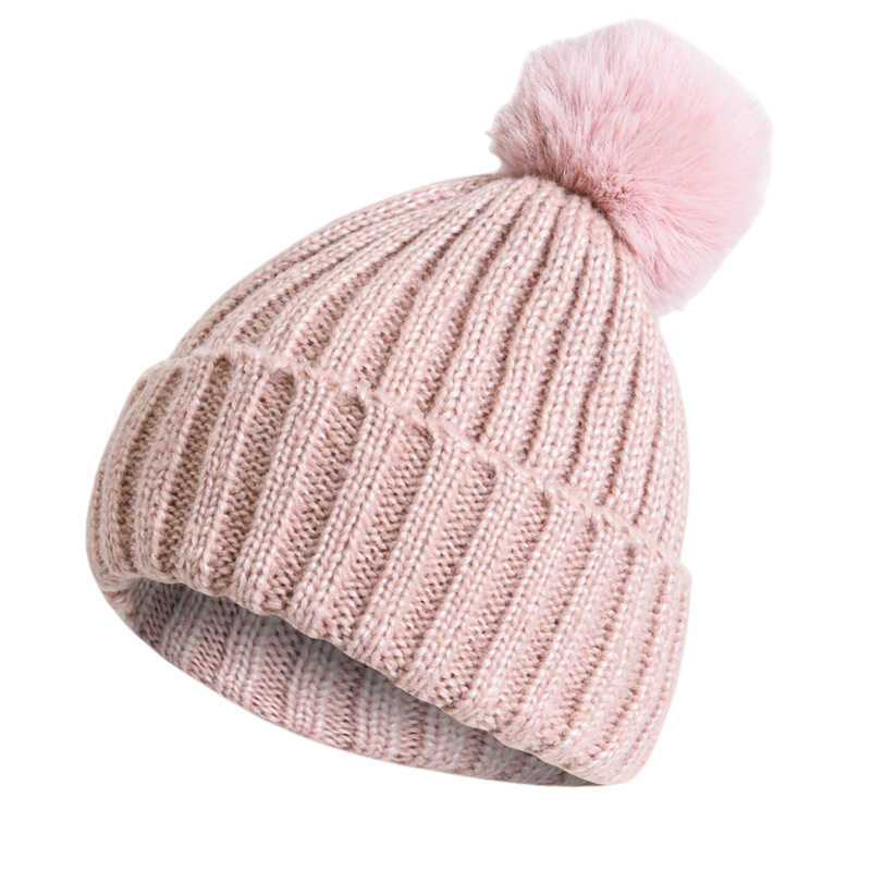 

Designer Winter Knitted Beanie For Women Chunky Thick Warm Women's A1100