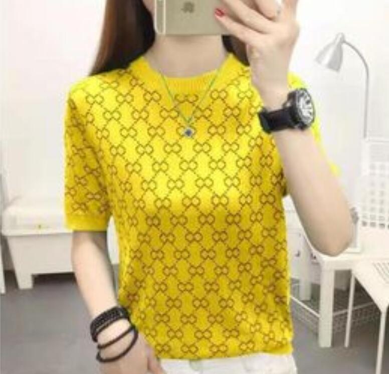 

Women' Sweaters for Luxury Pullover Loose Knitted Tops patchwork Jumper Short Sleeves Dress, 01