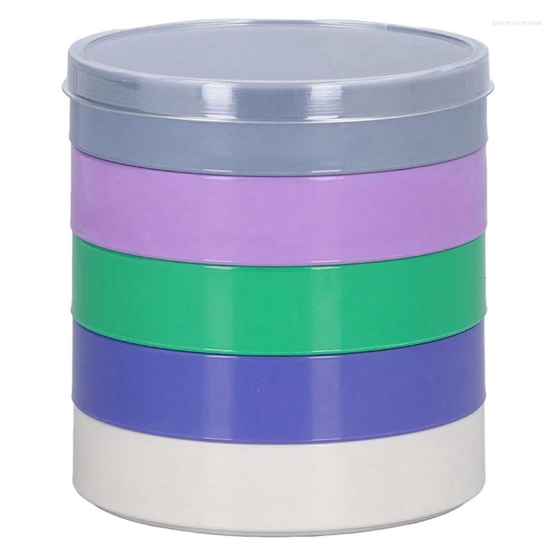 

Watch Boxes 1 PCS Multicolor 5 Layers Round Parts Storage Box Movement For Screws Components