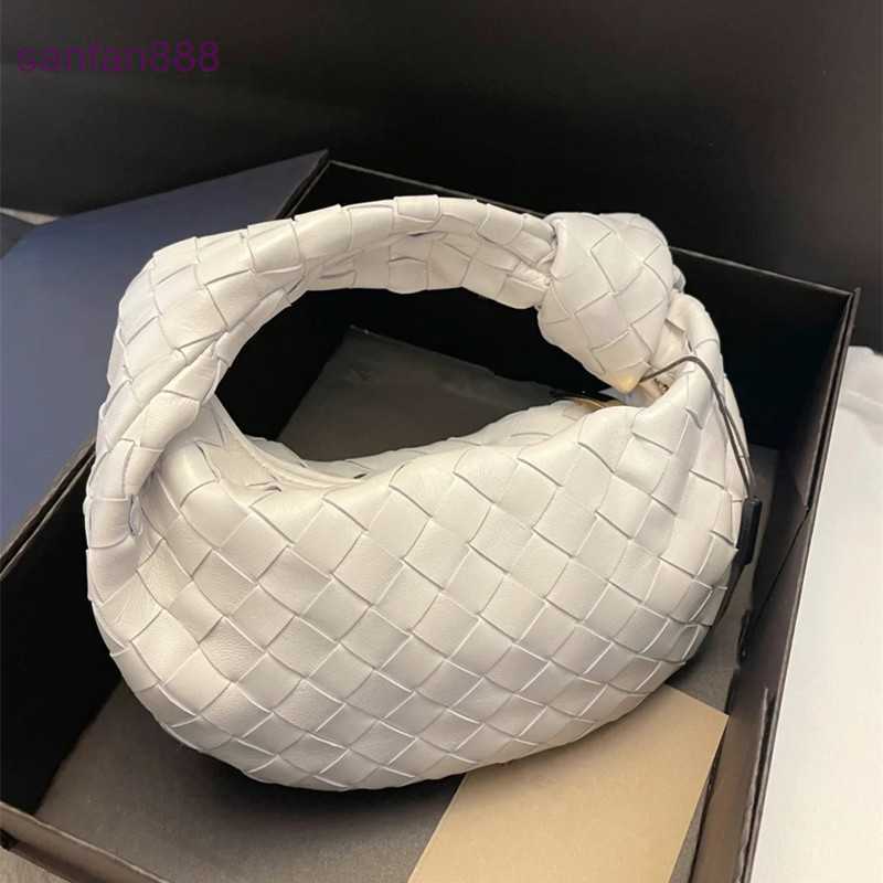 Bottegas Bag Venetas Jodie Early spring net red hand-held horn bag cloud 2023 new fashion versatile woven women's cow leather hand ZMJH