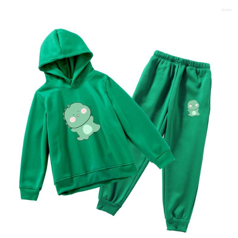 

Men's Tracksuits Men's Personality Trend Cartoon Dinosaurs Children's Thin Fleece Fall/winter Hooded Sweater Long Trousers Casual, Eb06432