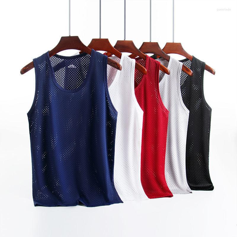 

Men's Tank Tops Mens Underwear Sleeveless Top Solid Muscle Vest Undershirts O-neck Sport T-shirt Men's Bodybuilding, Style 1 gray