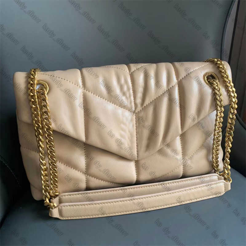 

PUFFER TOY BAG IN QUILTED Loulou Toy Strap Bags Matelasse Leather Luxury Designer Women's Large Medium Wallet Small Size Crossbody KWT9, No bag