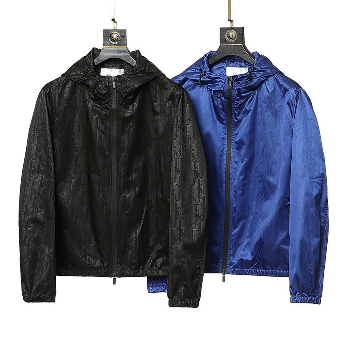 

2022 Fashion designer Mens Jacket Spring Autumn Outwear Windbreaker Zipper clothes Jackets Coat Outside can Sport 2 color Size -3XL