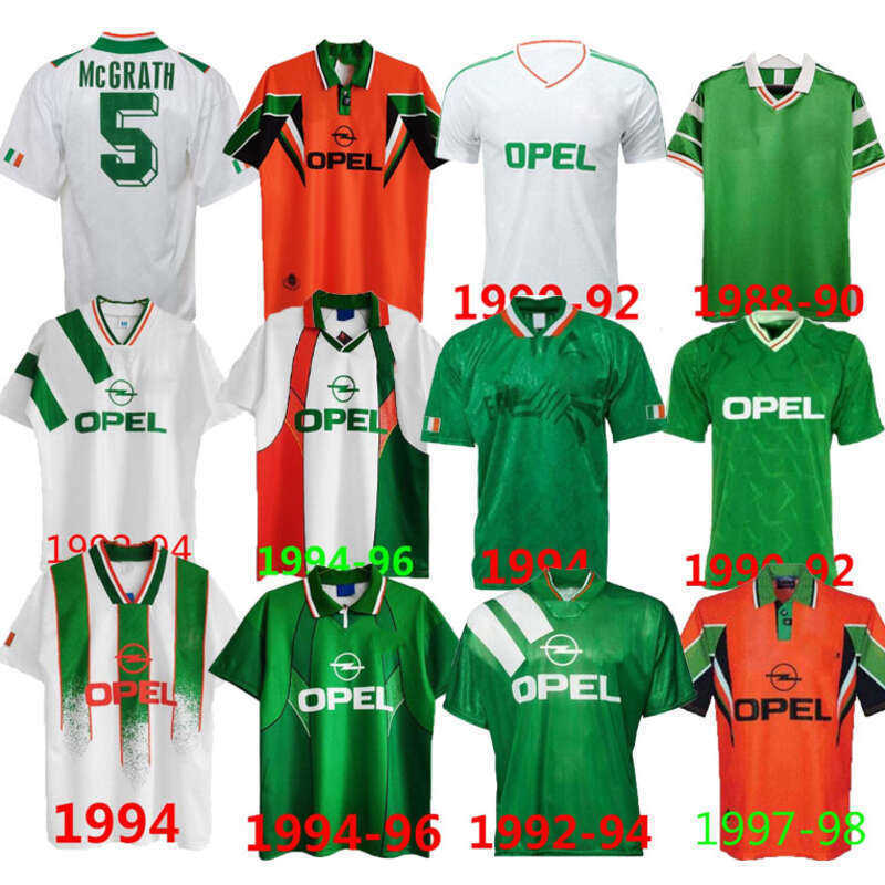 

Soccer jerseys KEANE Ireland Retro 94 96 1997 1998 Irish MCGRATH football shirt Republic of Irelands National Team World cup uniform, Gold