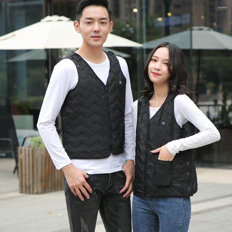 

Women's Vests Ladies Jacket Men's Vest Sleeveless Waistcoats Heated Windproof Coats Winter Warm Heating
