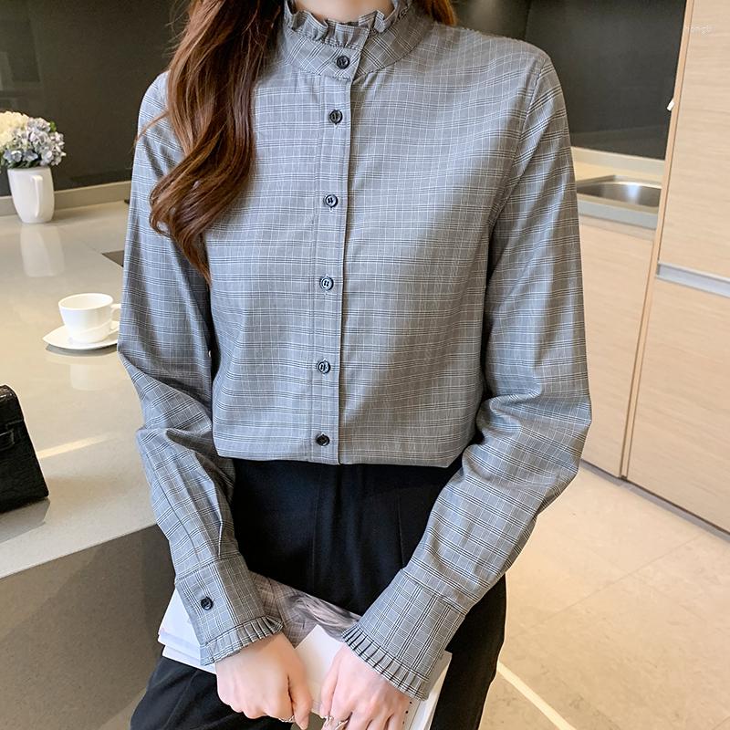 

Women' Blouses Vintage Elegant Office Ladies Shirts 2022 Spring Summer Women' Long Sleeve Tops Blusas Mujer, Multi