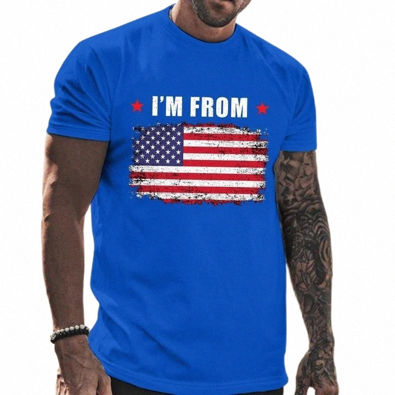 

men's T-Shirts Under Scrub Shirt Male Summer Casual American Flag Print T Blouse Round Neck Short Sleeve Tops ShirtMen's D1Be#, Grey