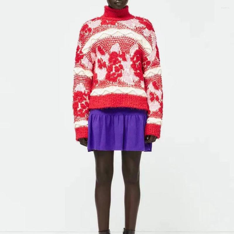 

Women' Sweaters Autumn Women And Pullovers Sweater Knitted Oversized Streetwears Loose Long Sleeve Top Vintage Pullover, Picture shown