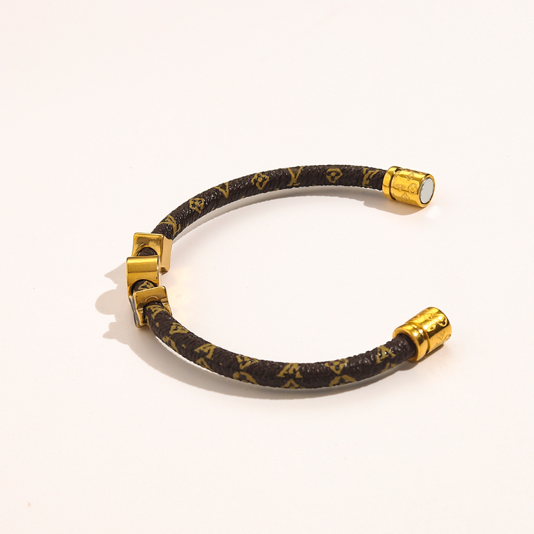

Fashion Bracelets Bangle Luxury designer Jewelr Leather Supplies For Women Men High sense Titanium Steel Gold Screwdriver lovers Bracelet