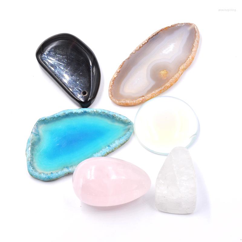 

Beads Natural Stone Rose Quartz Heart Shaped Striped Crystal Carved Pendant Water Drop Flat With Hole