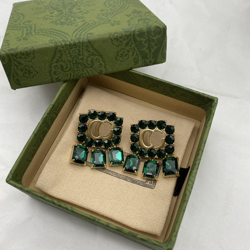 

luxurys designers earrings diamond stud dedvintage earrings premium Hong Kong style earring temperament atmosphere fashion nice