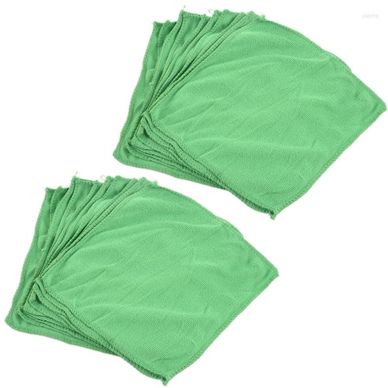 

Car Sponge 20Pcs Practical Soft Wash Towel Cleaning Duster Auto Detailing Green Microfiber