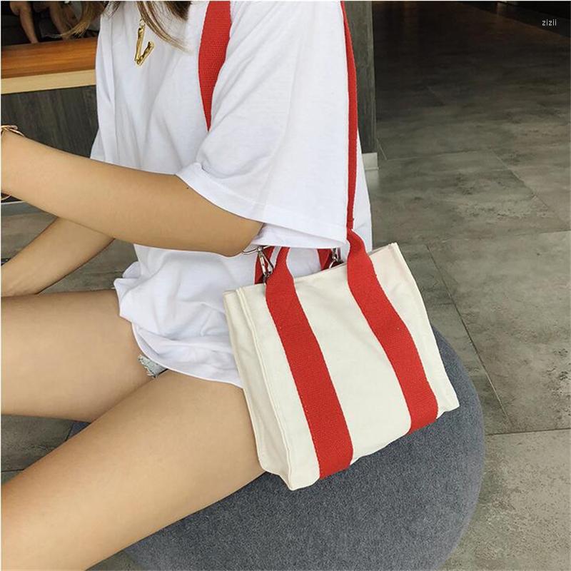 

Evening Bags Brand Canvas Shoulder Crossbody Women Casual Girls Pretty Bag Female Fashion Mini Tote Messenger Bolsos Mujer, Red