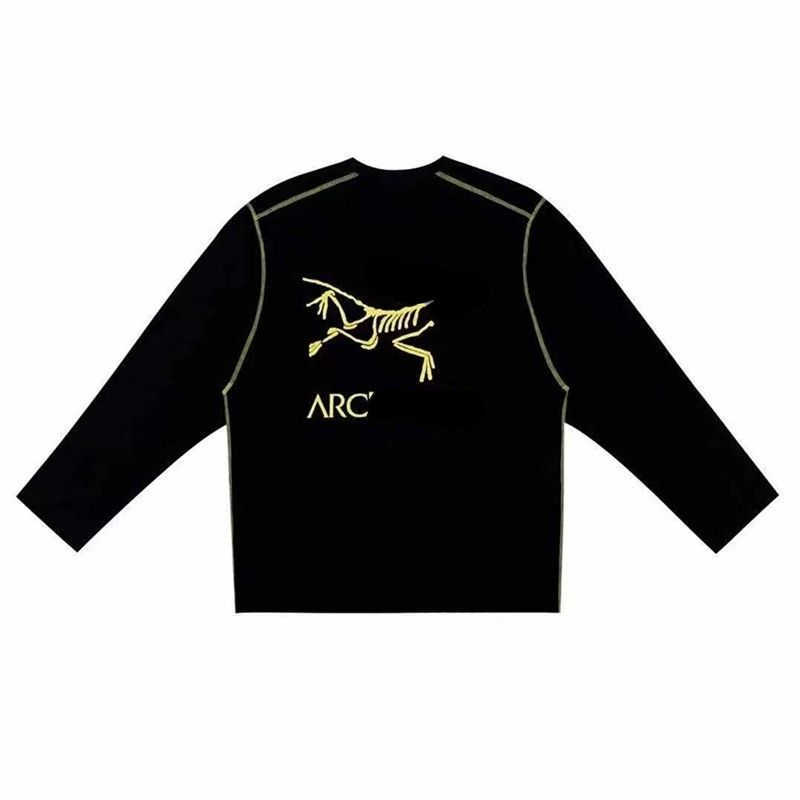 

Arc sweater designer sweat shirt lovers autumn round neck pullover sport long sleeve loose simple printed jacket women's t-shirt, White