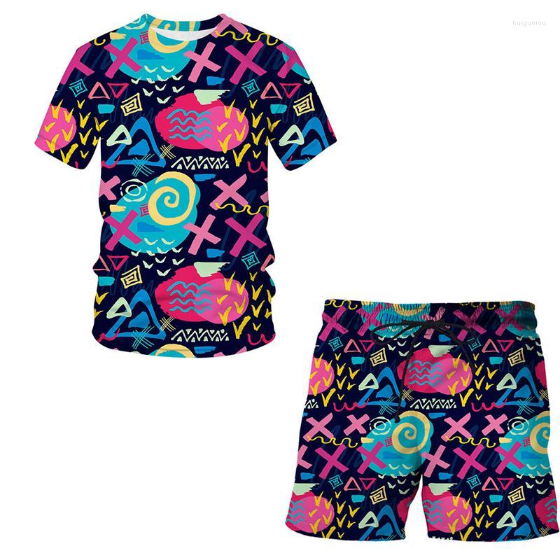 

Men's Tracksuits Men's 2022 Fashion Shorts Graffiti Art 3D Summer T-Shirt Suit Man / Woman Clothes Hip Hop Abstract Pattern Short, Cbt-3105jiacbdk-1516