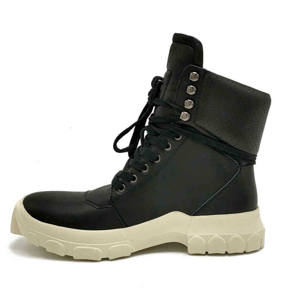 

Casual Shoes Men Laarzen Male Sneakers American Famous Brand High-Top Martin Ro Owens, Black 001