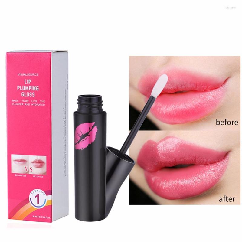 

Lip Gloss 1pcs Plumper Liquid Collagen Care Pads Moisture Essence Anti Ageing Wrinkle Lips Enhancer Cosmetics Woman, Black