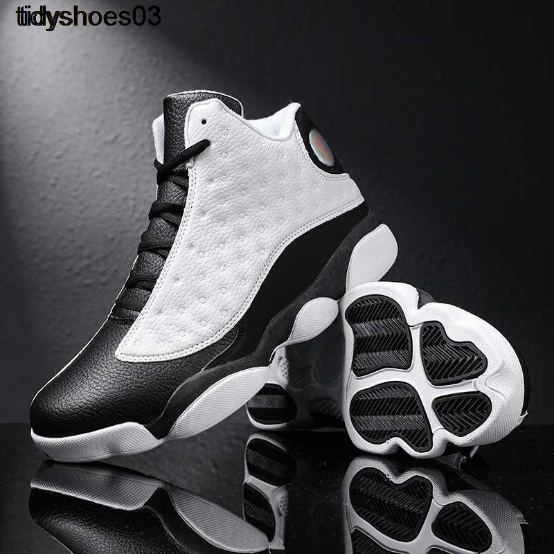 

2021 new Super Royal 13s 13 basketball shoes shock-absorbing package trendy men's sports student anti-skid large basketball shoes, Black and white