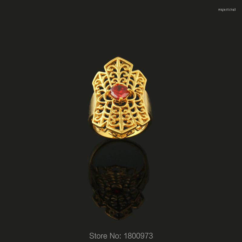 

Wedding Rings Top Quality Cubic Zirconia For Women Men . Gold Color Shiny Crystal