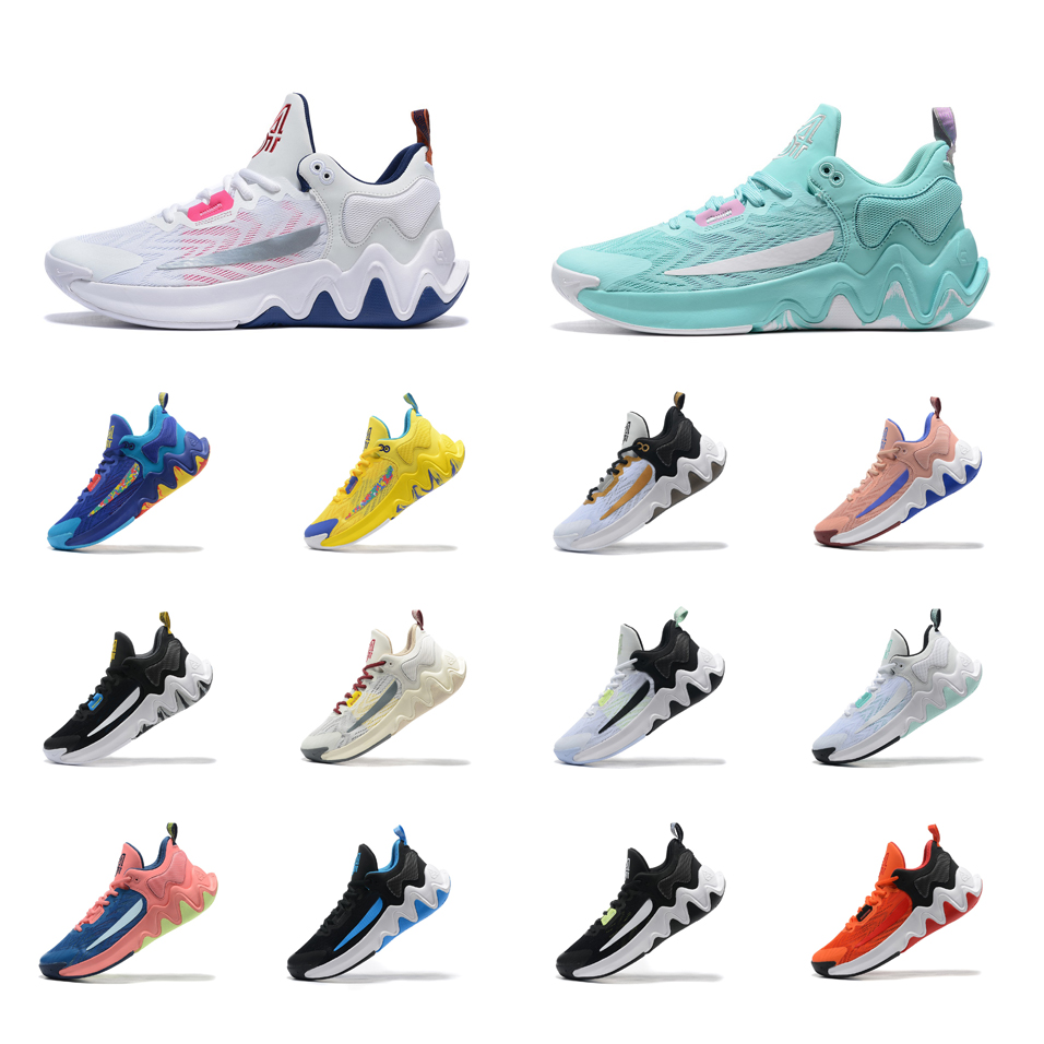 

Mens Giannis greek freak Immortality 2 basketball shoes Blue Mint Green White Aunt Pearl Pink Yellow Strike Lapis sneakers tennis with box, Black blue