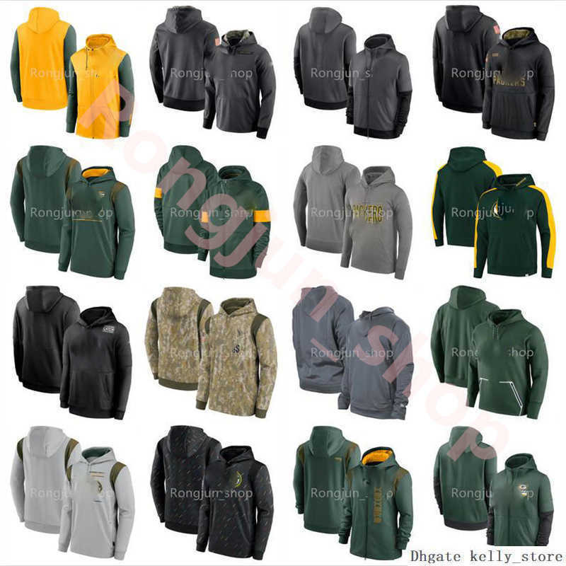 

Jersey Green Bay''Packers''Football Sweatshirt Tan Salute to Service Sideline Therma Performance Pullover Hoodie''NFL''Men Youth Women, 13
