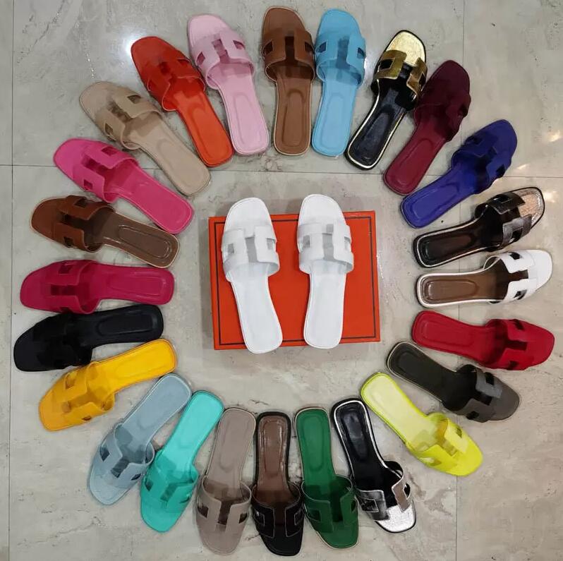 

Designers Slippers Mules Women Sandals Slides Pool Pillow Sunset Flat Comfort Velcro Padded Front Strap Fashionable Easy-To-Wear Style, Box