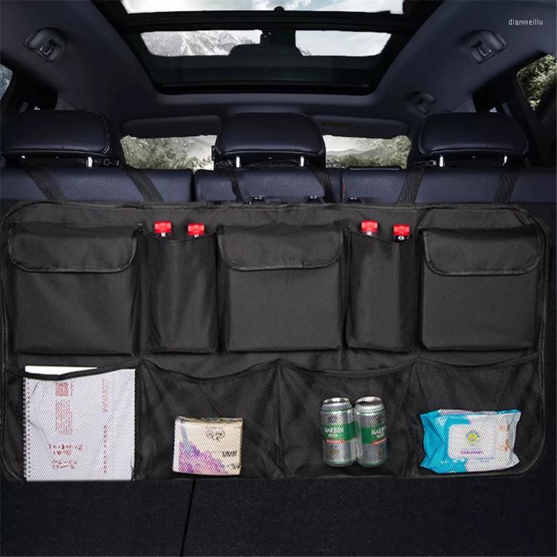 

Car Organizer Seat Back Storage Hanging Bag Suv Waterproof Box Net In-car Supplies