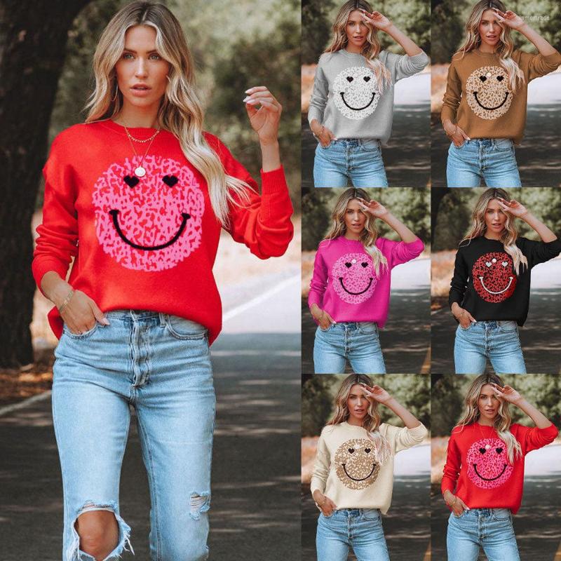 

Women' T Shirts 2022 Winter Love Valentine' Day Round Neck Pullover Sweater Women Plus Size, Beige