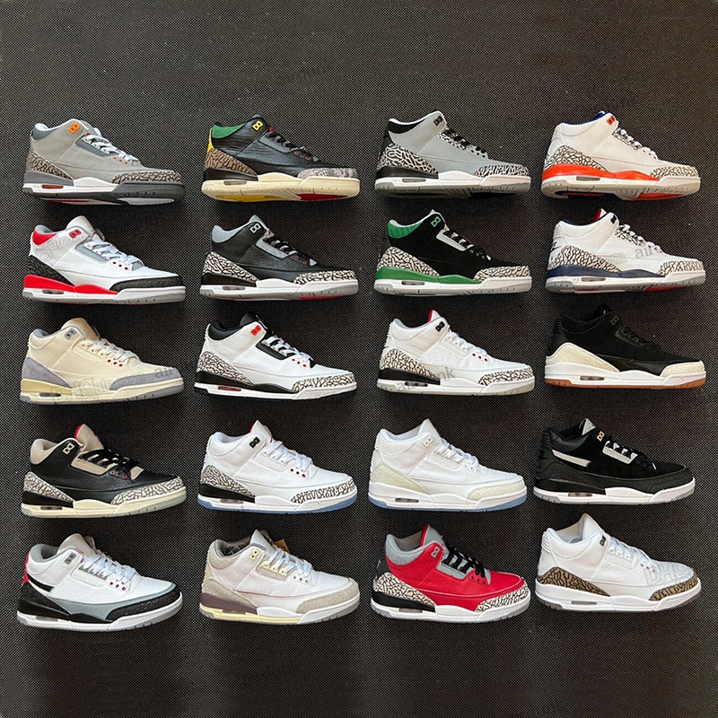 

High 3 3s Neapolitan women men basketball shoes Cardinal Muslin Racer Blue Pine Green Cement Black Dark Iris Desert Elephant UNC trainers quality spo T5Ti#, I need look other product