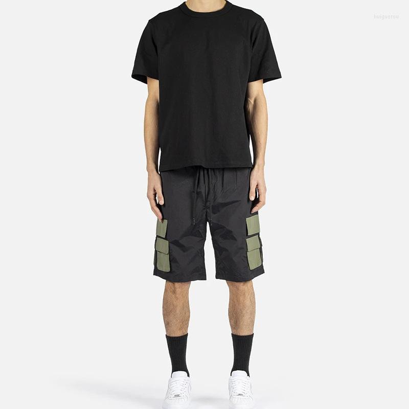 

Men's Shorts Men's The Summer 2022 Youth Sports 7-point Cargo Pants With Mid-waist Lace-up Basketball Trend Casual Black Green, Black green bag