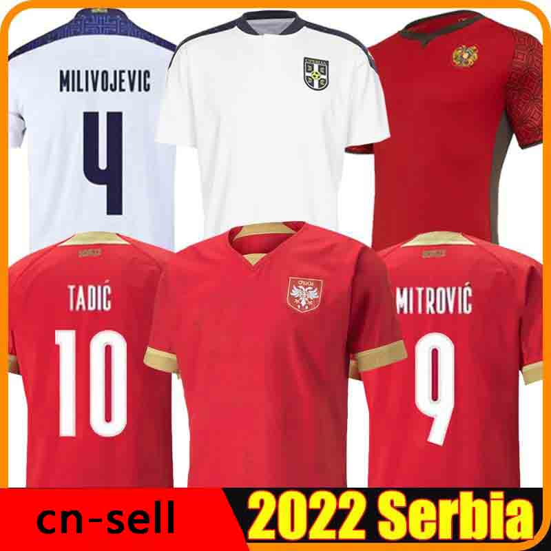 

2022 SERBIA soccer jerseys TADIC MITROVIC Serbie North Macedonia Armenia Vlahovic MILIVOJEVIC 22/23 Kostic KOLAROV SERGEL JOVIC Men Kids football shirt uniforms, Beimaqidun