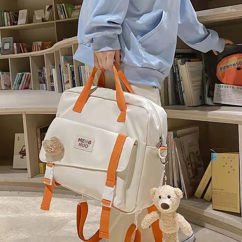 

Evening Bags Handbags For Women 2022 Designer Luxury Fashion Trend Canvas Students Carry Schoolbags In Class Shoulder Messenger, Black