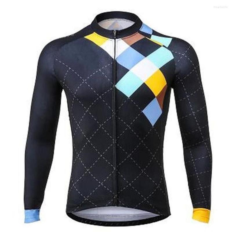 

Racing Jackets 2022 MTB Long Sleeve Cycling Jersey Polyester Bike Mountain Road Quick Dry Breathable Sports Clothing Apparel
