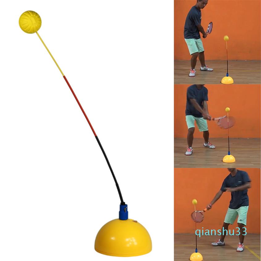 

Portable Tennis Trainer Practice Rebound Training Tool Professional Stereotype Swing Ball Machine Beginners Self-study Accessory I252p