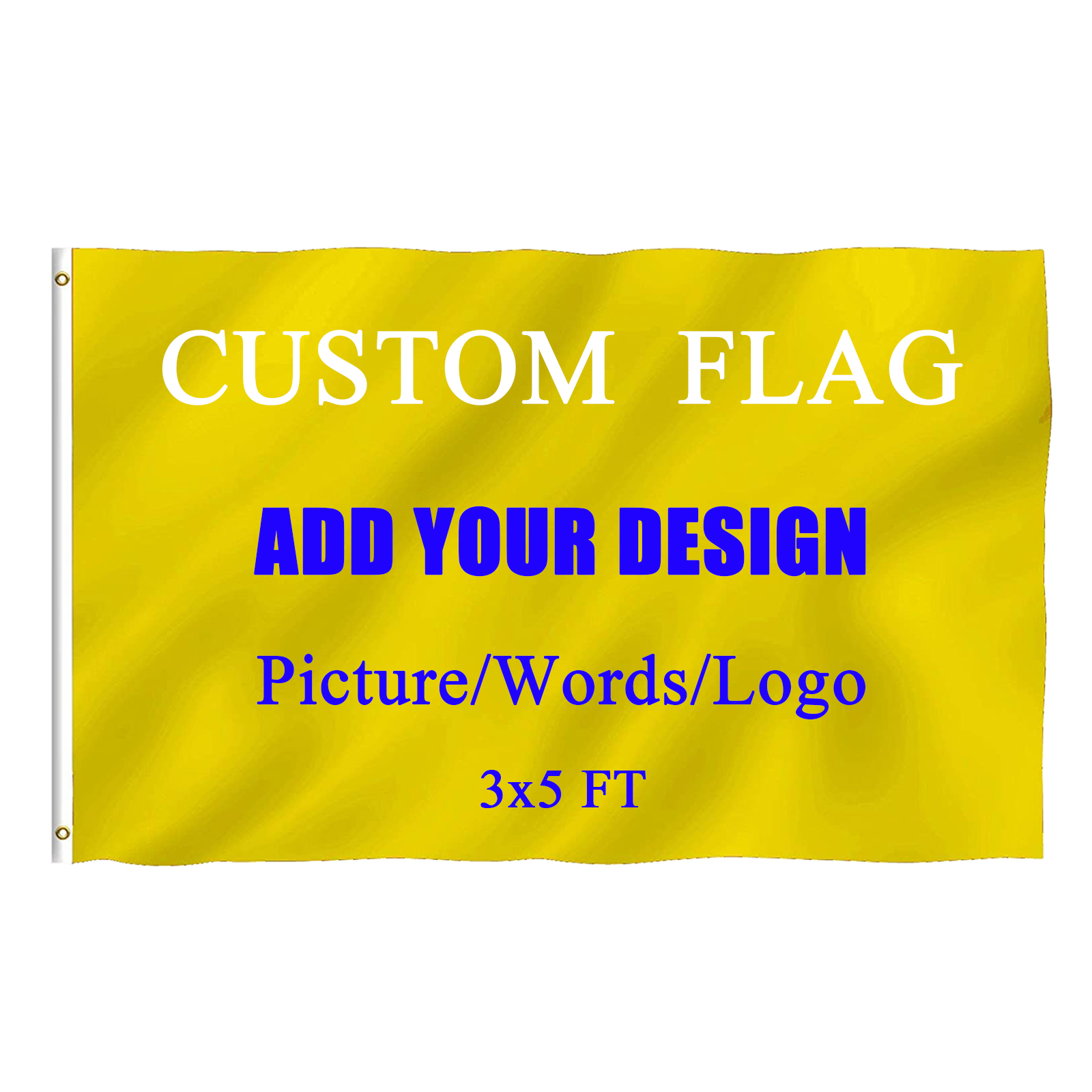 

Bagetu Custom 3x5 FT Single Sided National Flag for the World Cup Outdoor Personalized Outside Banner Double Stitching Camping Flag Yard Sign with Brass Grommets