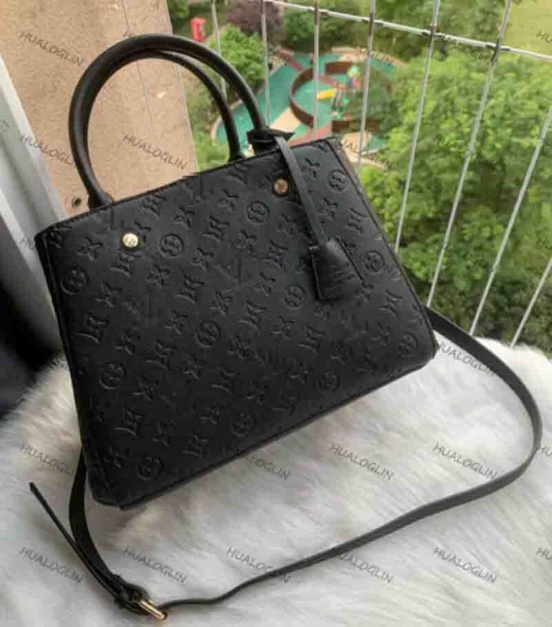 

Top Handbags Women Black Embossing Leather Shoulder Shopping Bags Designer Handbag Purse Messenger Bag M41053 GGs Louiseity 1 Viutonity LVS YSLitys Vuttonity