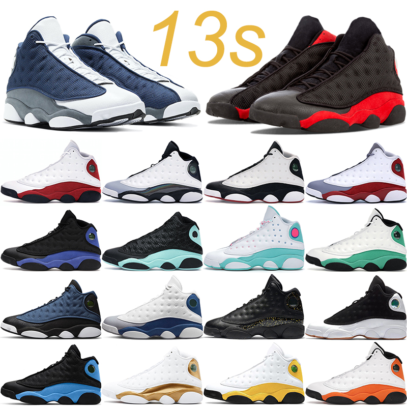 Jumpman 13 13s Men Basketball Shoes University Blue Black Cat Bred Chicago Wolf Grey Red Flint Obsidian Mens Womens Outdoor Sports Trainers Sneakers