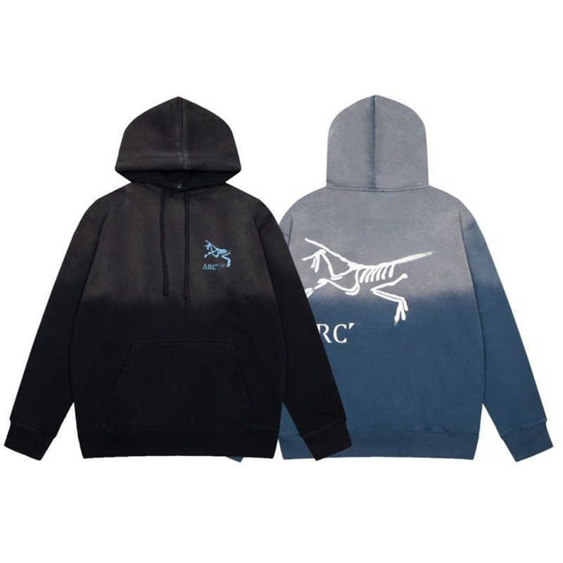 

22ss arc sweater designer sweat shirt men's fashion round neck pullover pocket couple's long sleeve coat casual print top women, Black