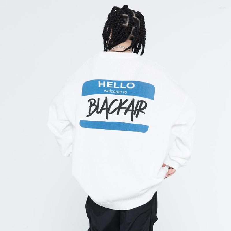 

Women's Sweaters Oversized Sweater Men Women Harajuku Post-It Notes Print Casual Knitted Cotton Pullover Unisex 2022Autumn And Winter, Black