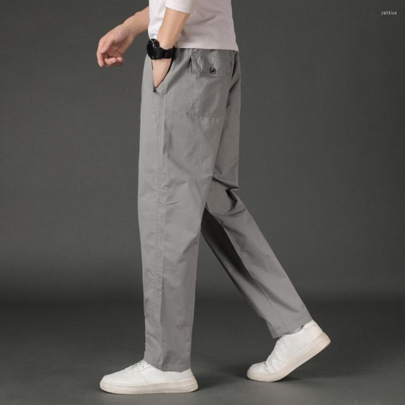 

Men's Pants Long Trendy Lace-up Mid Waist Trousers Bottoms Casual, Black