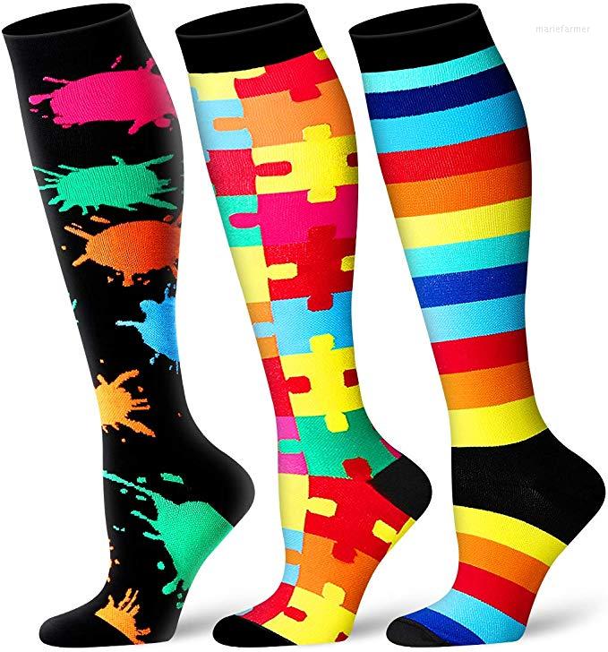 

Men's Socks Compression Support Outdoor Sports Pregnancy Racing Cycling Sock Athletic Running Health, 16