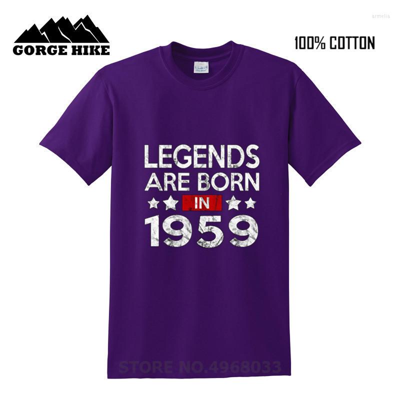 

Men's T Shirts 60th Birthday Vintage Legends Are In 1959 T-Shirt Humor Streetwear Summer Funny Cotton Short Sleeve 3D Printed, No print any color