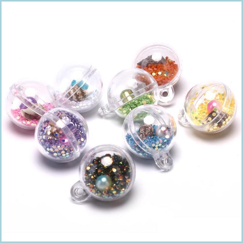 

Charms Charms 10Pcs Colorf Transparent Sweet Ball Quicksand Star Sequin Pendant Findings Diy Earrings Jewelry Making Dro Yummyjewelry Otozo