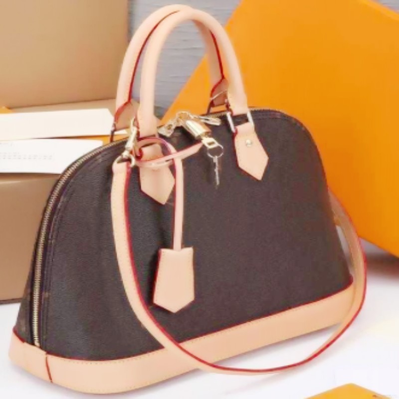 

Fashion Shellfish Flower Bags Shopping wallet Shoulder Crossbody PurseBag genuine Leather mini Capacity Classic Letter Clutch M58521 portable day backpack lkp, Deep brown