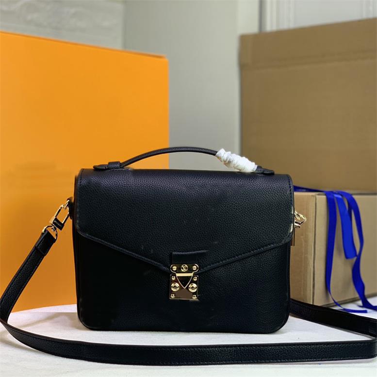 

2022 Shoulder Bags Metis Handbags Wallet s Genuine Leather Classic Letter Flower Printing Golden S-Lock Detchable Strap