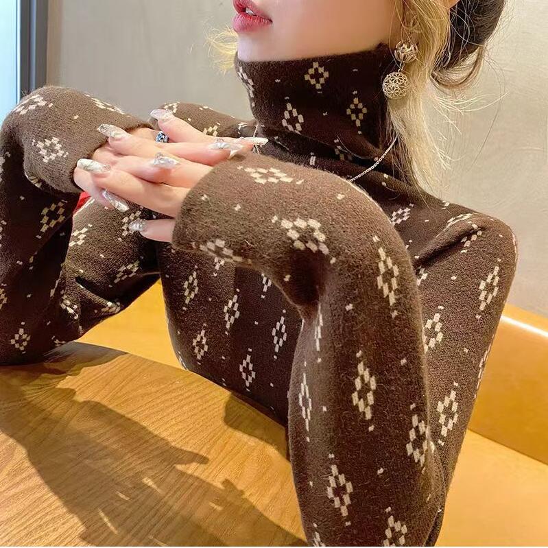 

Women's Sweaters Designer Casual joggers Turtleneck New puff Dress Hip Hop Punk Sport Pullovers Shirts, 09