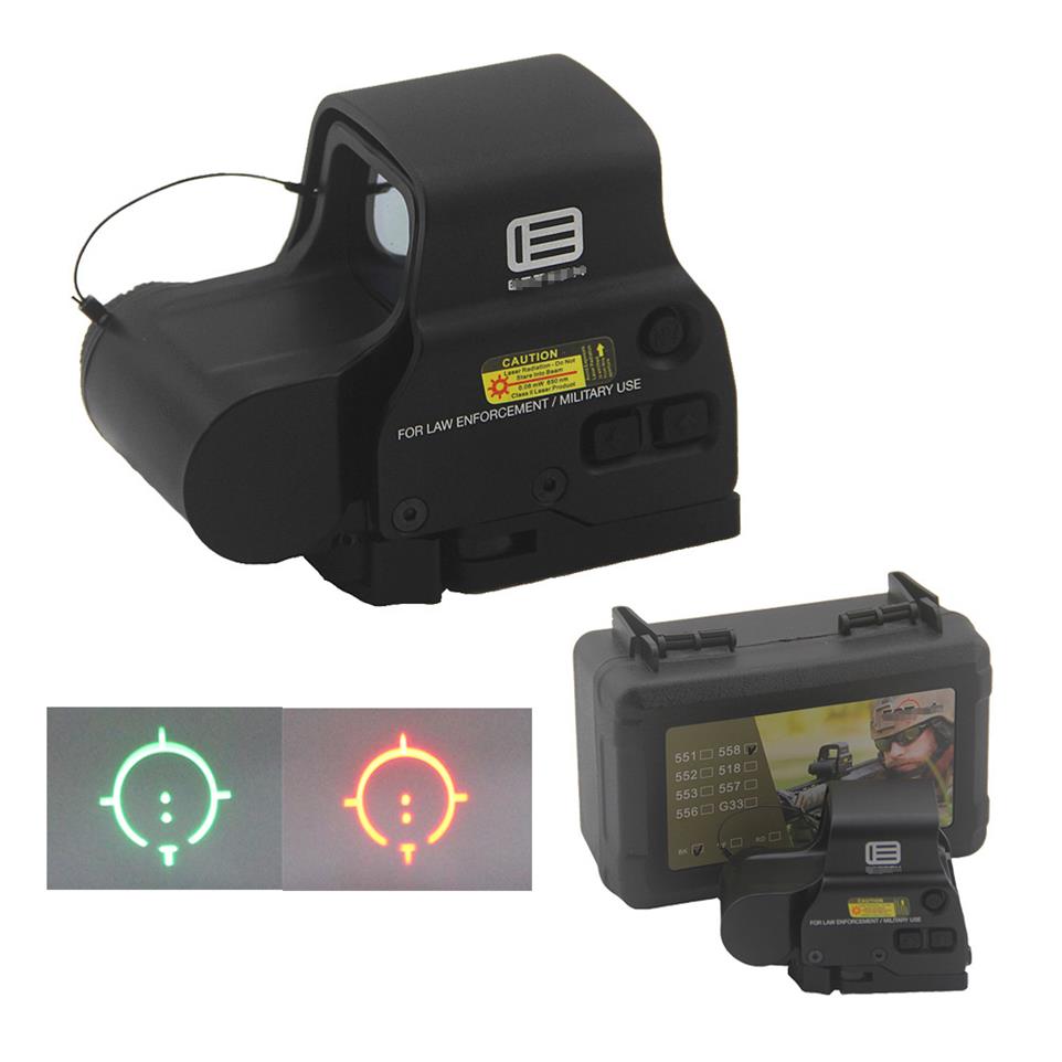 

558 Holographic Red and Green Dot Scope Hunting Rifle T-dot Reflex Sight With Integrated 5 8 20mm Weaver rail214n