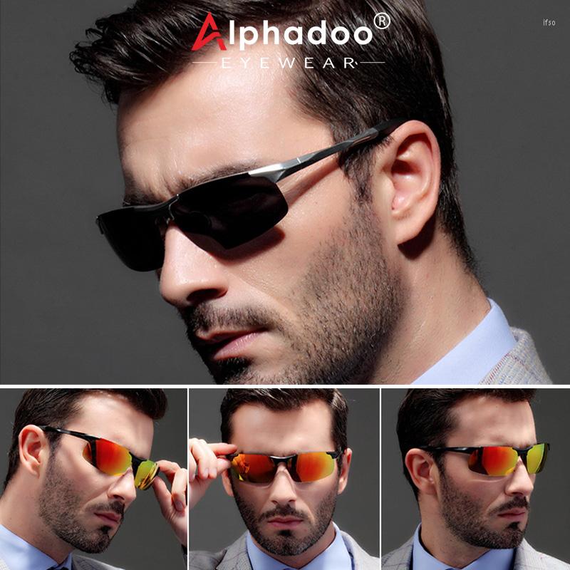 

Sunglasses Alphadoo 2022 Design Men Aluminum Driving Polarized Anti-Glare A805